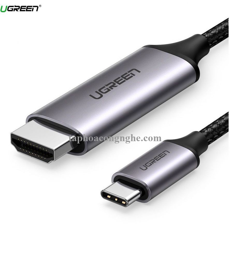 Ugreen 50766 3M 4K 60hz usb Type C sang HDMI Cáp dữ liệu truyền âm thanh hình ảnh MM142 30050766
